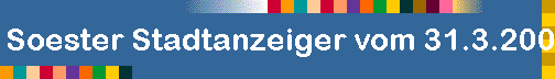 Soester Stadtanzeiger vom 31.3.2002